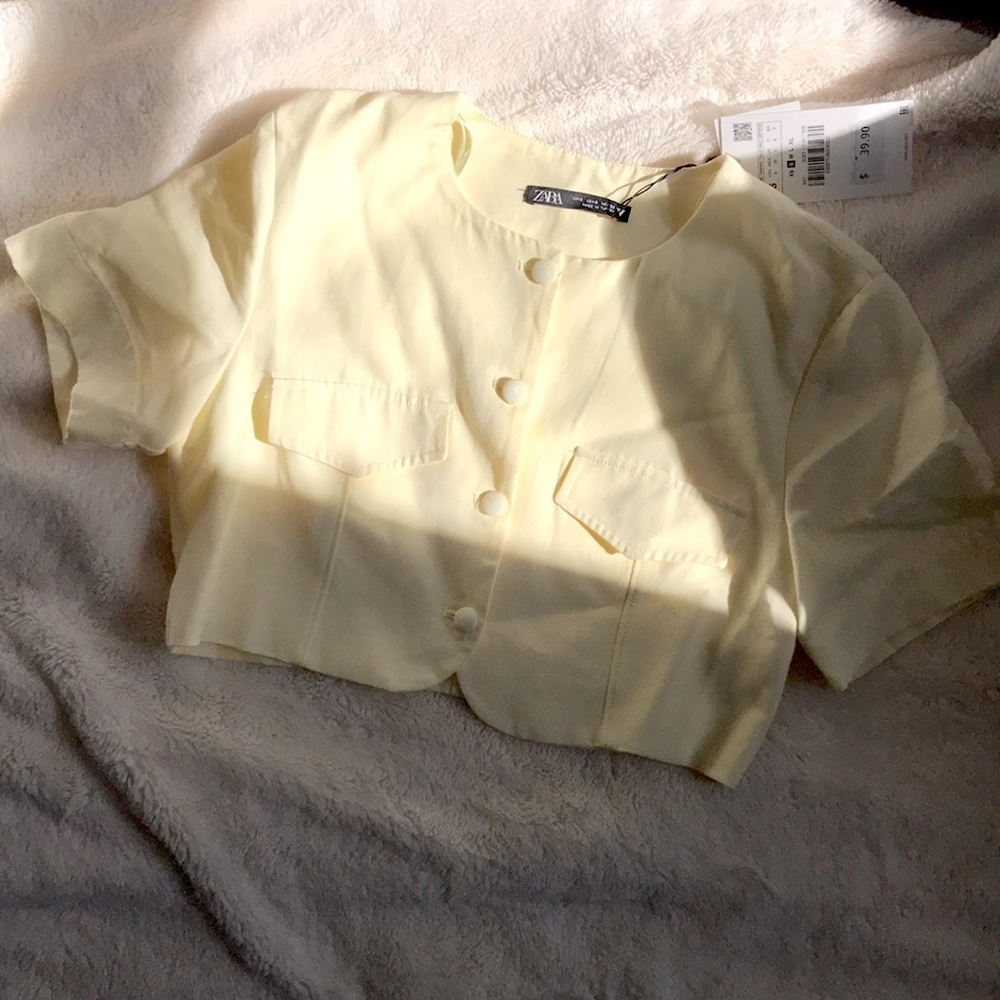 Linen Crop Top